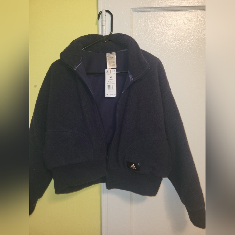 Adidas Blue Puffer Jacket Modern Design